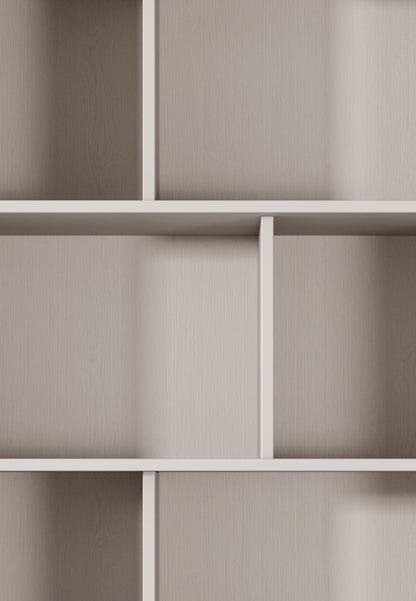 Lask Lante – Bookcase Beige (88.2 × 193.8 × 38 cm)