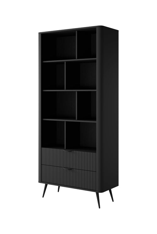 Lask Lante – Bookcase Black (88.2 × 193.8 × 38 cm)