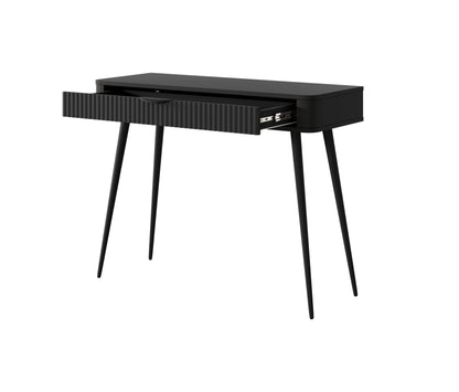 Lask Lante Black – Dressing Table with Drawer (100.2 × 78 × 38 cm)