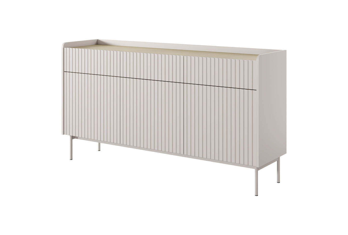 Lask Level – Sideboard 153 cm with 3 Doors and 3 Drawers