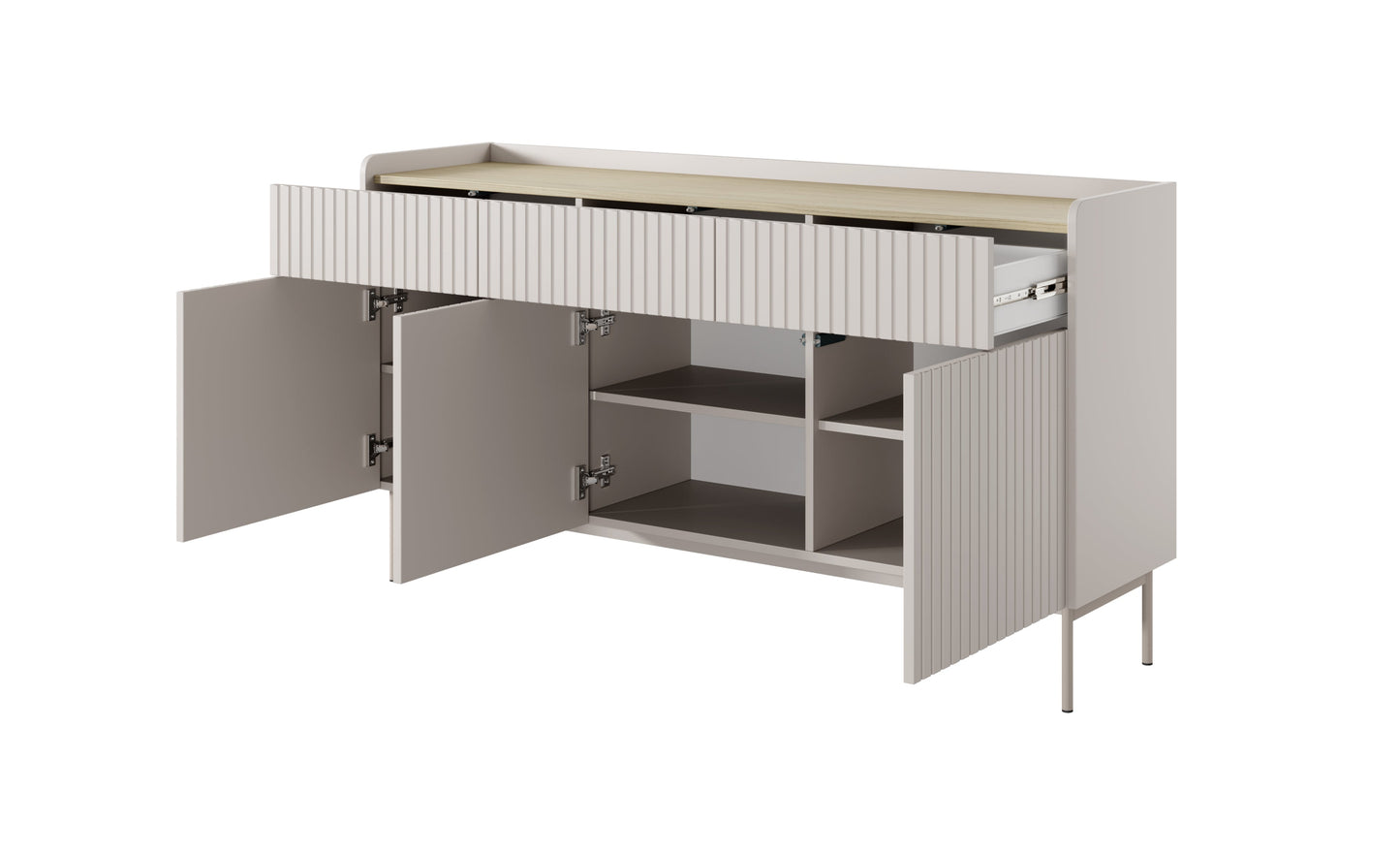 Lask Level – Sideboard 153 cm with 3 Doors and 3 Drawers