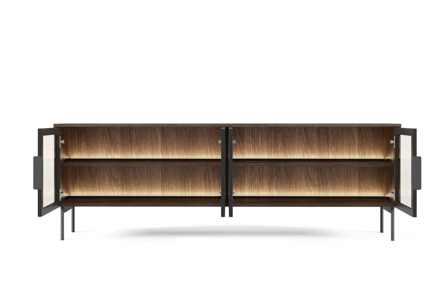 Lask LUMI 4D TV Stand with LED Lighting – Oak Dunin