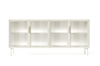 Lask LUMI 4D Sideboard with LED Lighting – 181.3 x 39.5 cm – Cashmere