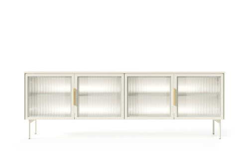 Lask LUMI 4D TV Stand with LED Lighting – 181.3 x 39.5 cm – Cashmere