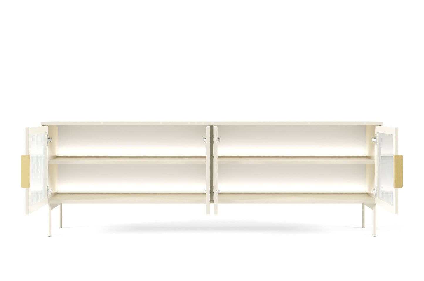 Lask LUMI 4D TV Stand with LED Lighting – 181.3 x 39.5 cm – Cashmere