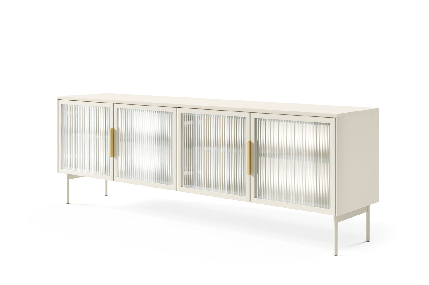 Lask LUMI 4D TV Stand with LED Lighting – 181.3 x 39.5 cm – Cashmere