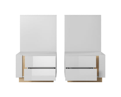 Lask Arco White – Bedside Tables