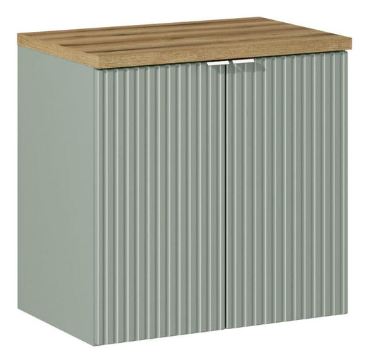 Line Reed Green with 2 Shelves Bathroom Set 60CM UN SET-LRG B OAK