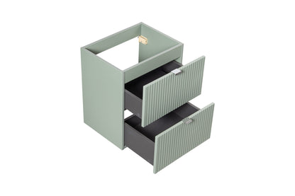 Line Reed Green with 2 Drawers Bathroom Set 50CM SET-LRG B OAK UN GAJA