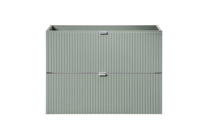 Line Reed Green with High Cabinet Bathroom Set 80CM UN PATI SET-LRG B OAK