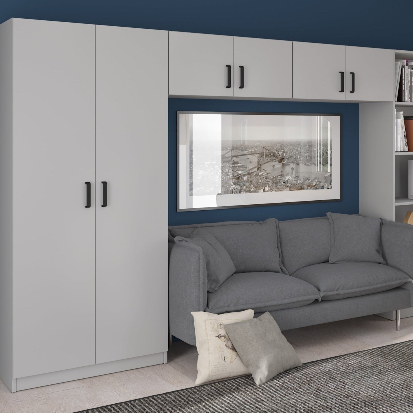 LE Malta 107 2F Wardrobe in Light Grey