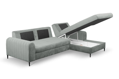 Lask MONACO Corner Sofa Bed – 252 x 90–168 cm – Left or Right Configuration