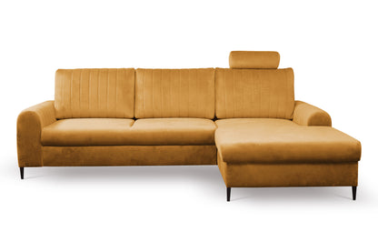 Lask MONACO Corner Sofa Bed – 252 x 90–168 cm – Left or Right Configuration