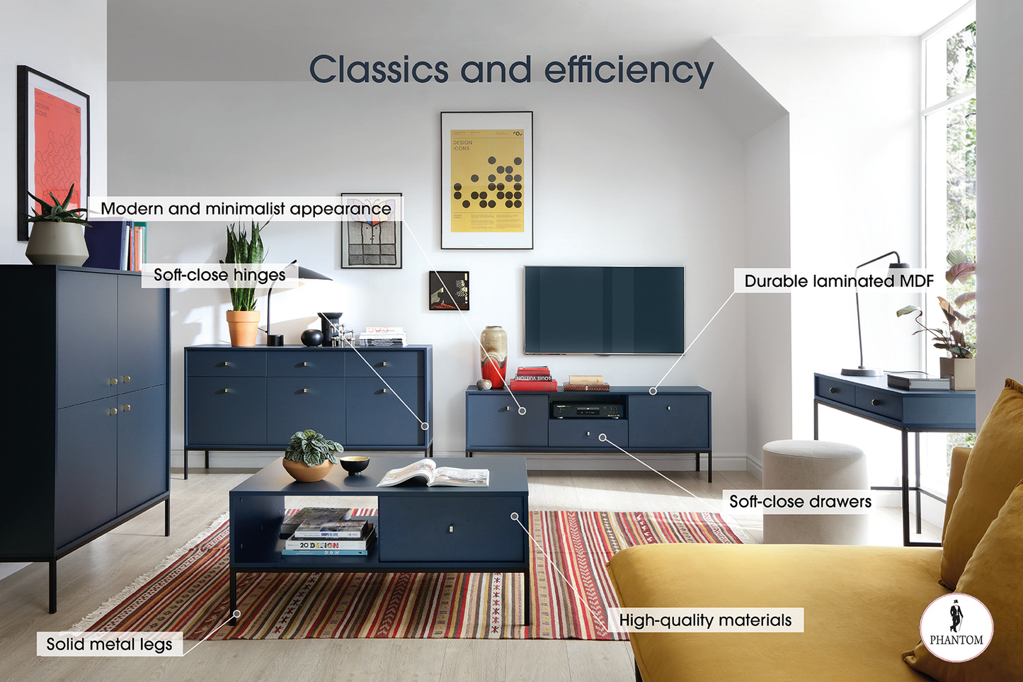 Mono Coffee Table Navy