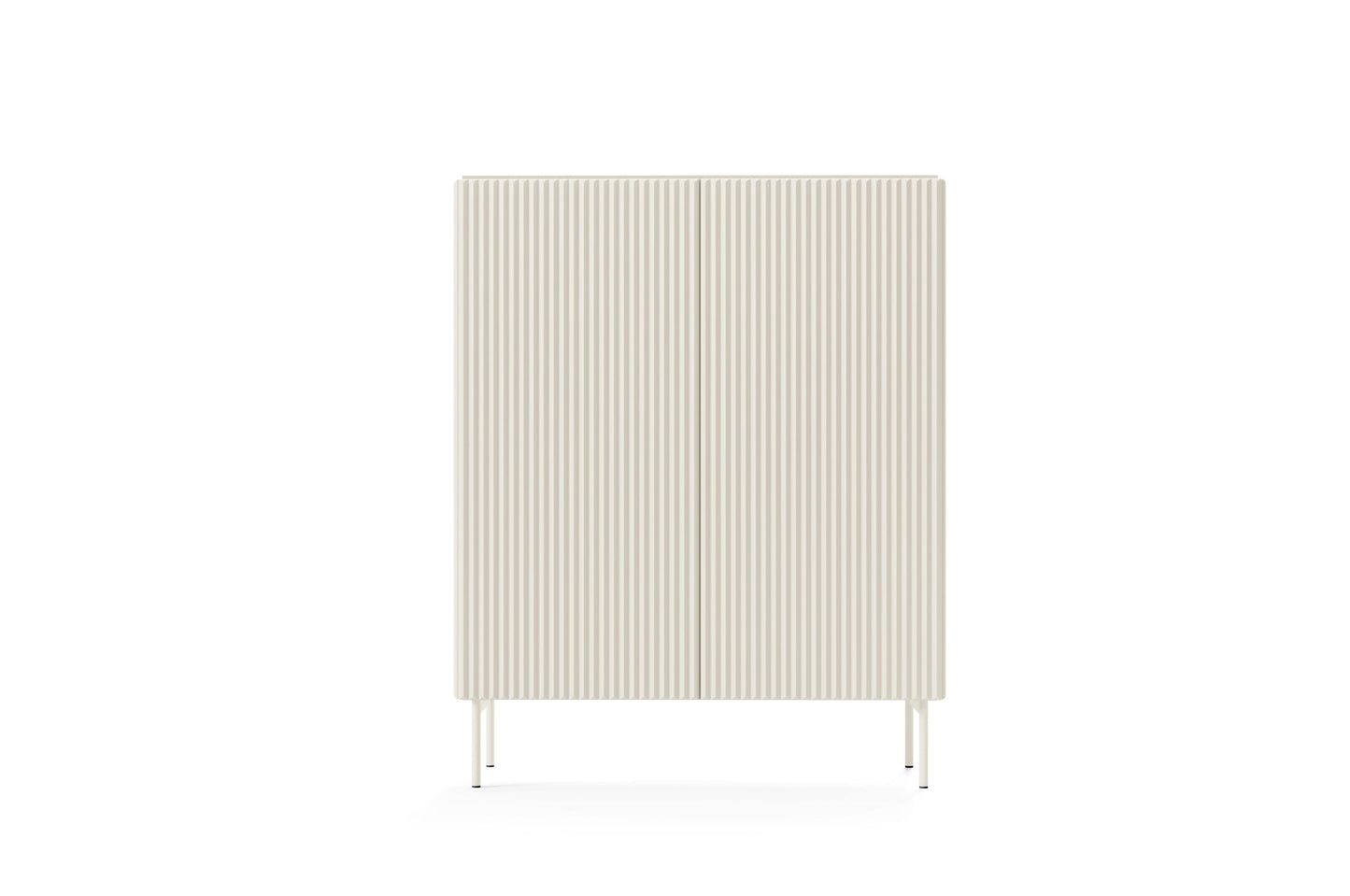 Lask Multi Cashmere – High Sideboard 2 Doors (98.6 × 123 × 39.8 cm)