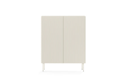 Lask Multi Cashmere – High Sideboard 2 Doors (98.6 × 123 × 39.8 cm)