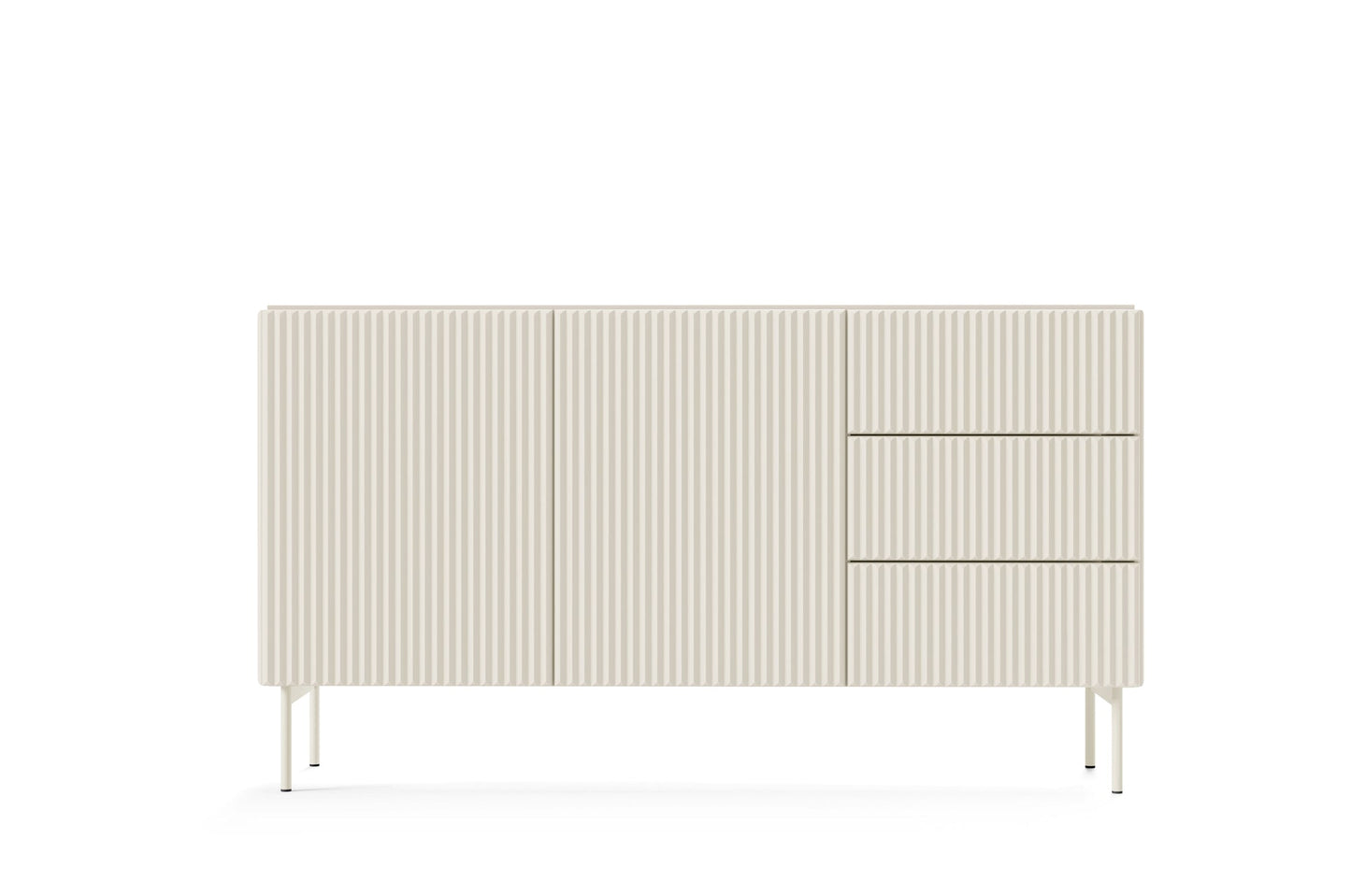 Lask Multi Cashmere – Sideboard 147 cm with 2 Doors and 3 Drawers (147 × 81.2 × 39.8 cm)