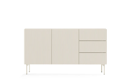 Lask Multi Cashmere – Sideboard 147 cm with 2 Doors and 3 Drawers (147 × 81.2 × 39.8 cm)