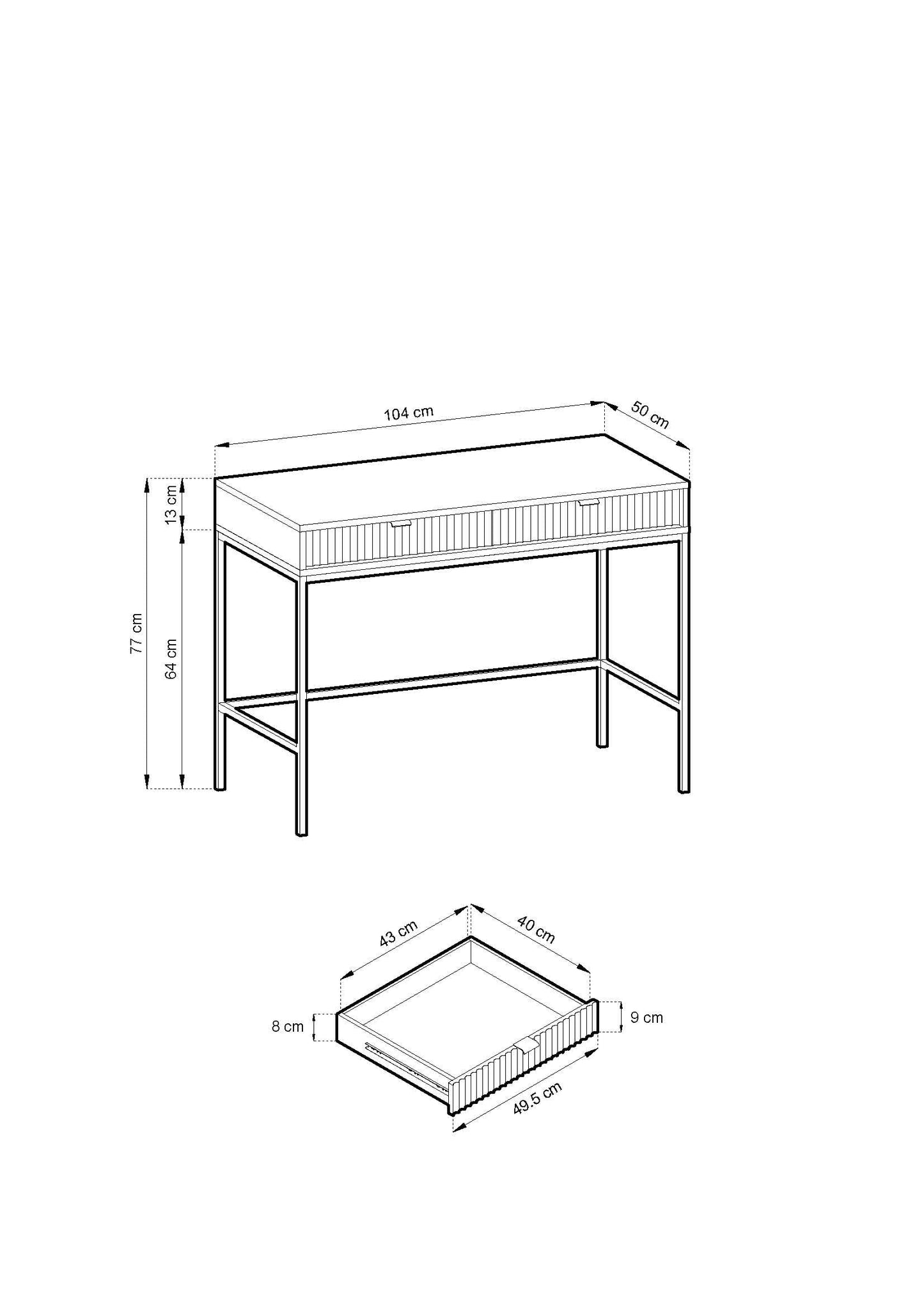 Nova Vanity Table Cashmere - A Fusion of Modern Elegance and Practical Storage