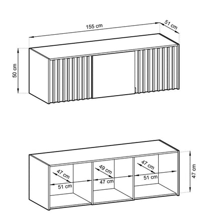 Nelly 3D Wardrobe Grey