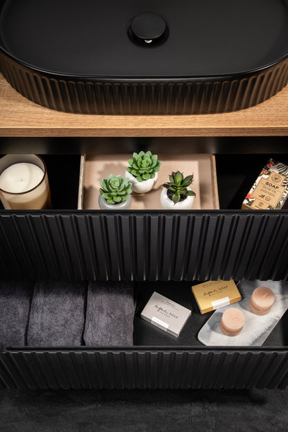 Nova Black 140CM Bathroom Set SET-NOB B OAK UN BEYOND 5 WH