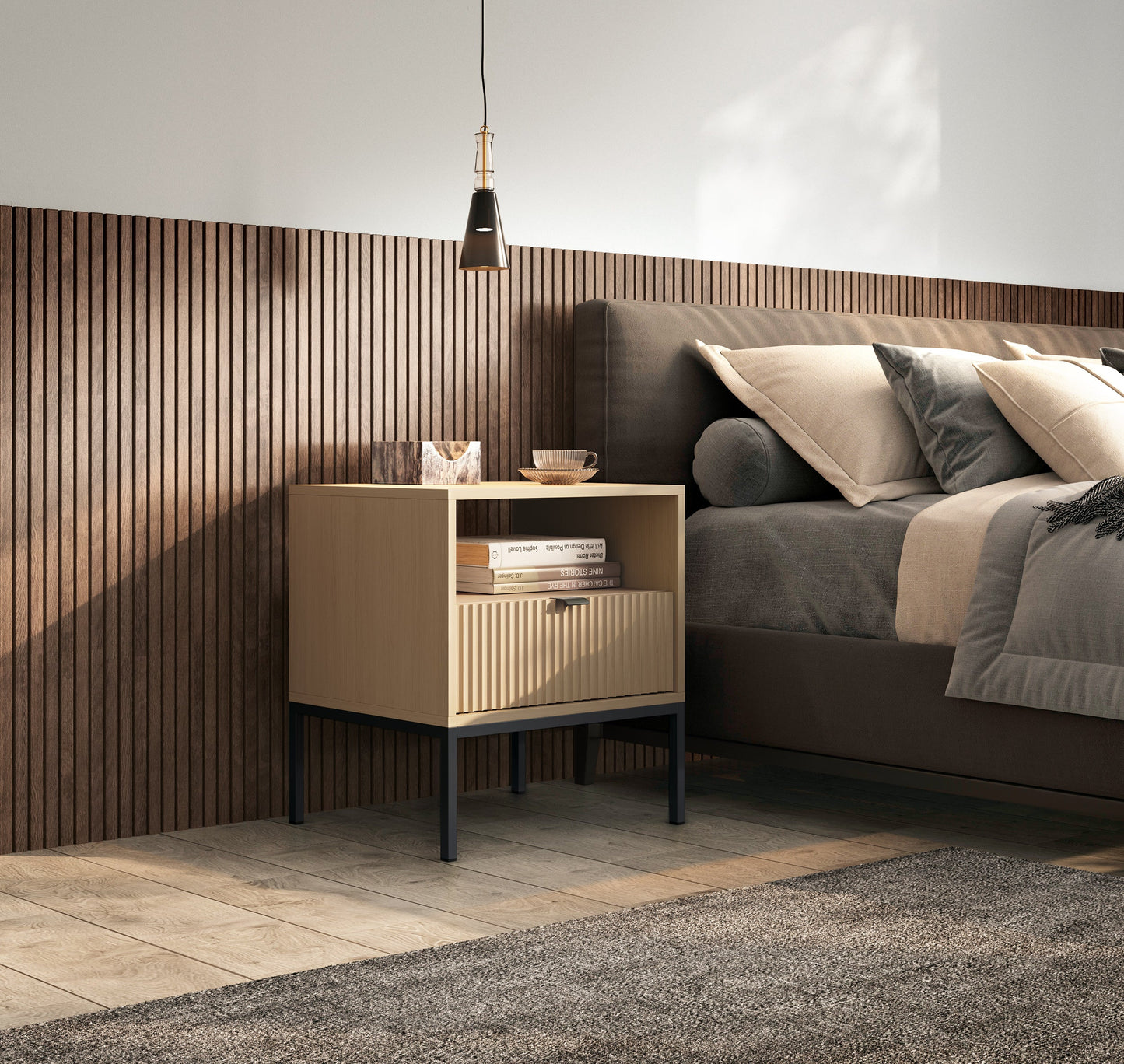 Nova Nightstand Vincenz’s oak - Modern Elegance for Your Bedroom