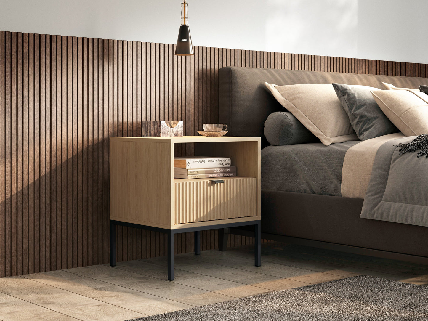 Nova Nightstand Vincenz’s oak - Modern Elegance for Your Bedroom