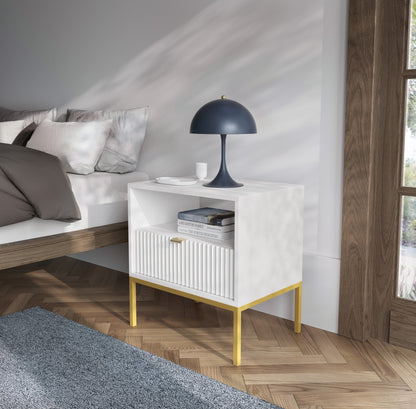 Nova Nightstand White - Modern Elegance for Your Bedroom