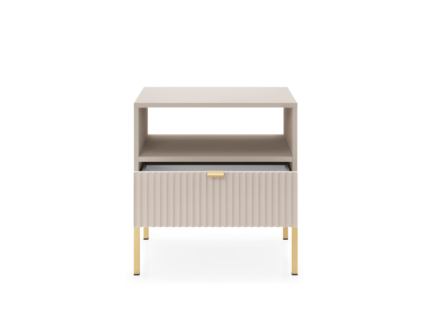 Nova Nightstand Cashmere - Modern Elegance for Your Bedroom
