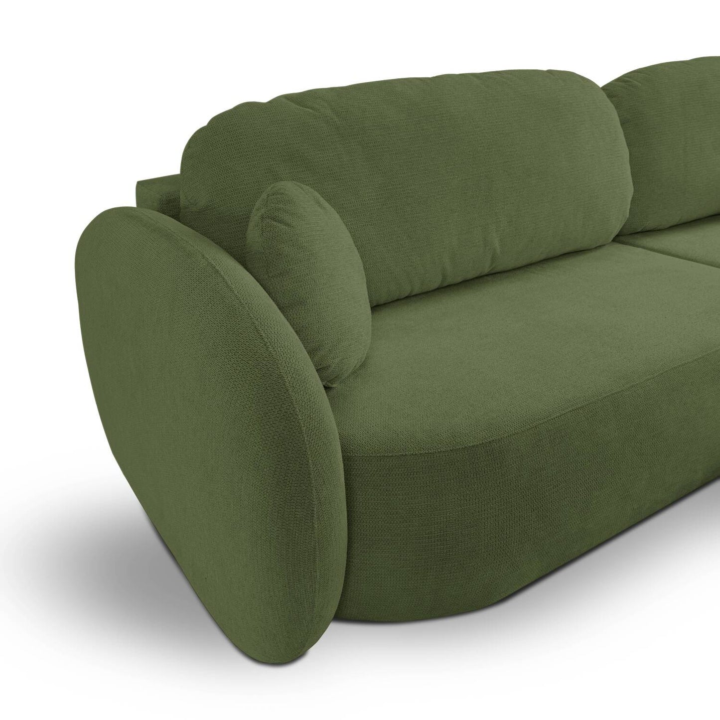 Lask OLIO Rounded Corner Sofa Bed – 261 x 177 cm – Left or Right Configuration