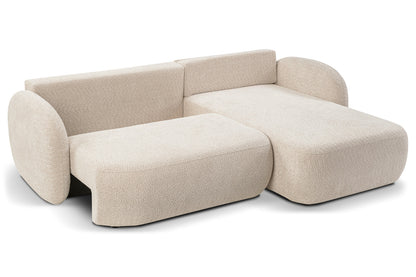 Lask OLIO Rounded Corner Sofa Bed – 261 x 177 cm – Left or Right Configuration