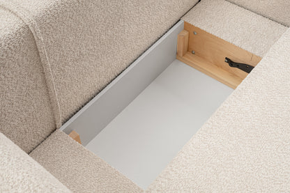 Lask OLIO Rounded Corner Sofa Bed – 261 x 177 cm – Left or Right Configuration