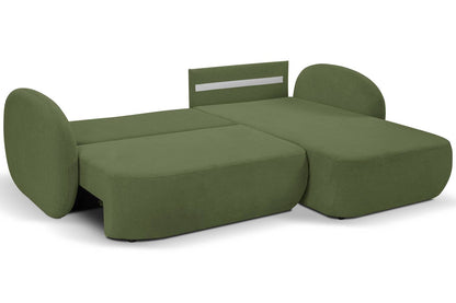 Lask OLIO Rounded Corner Sofa Bed – 261 x 177 cm – Left or Right Configuration