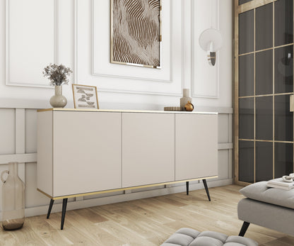 Oro K160 Beige & Black Sideboard