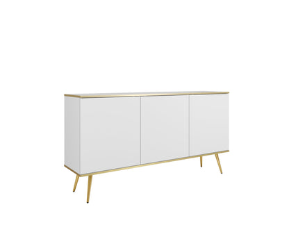 Oro K160 Sideboard White / Gold Legs