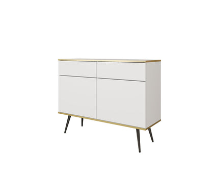 Oro KSZ107 Sideboard White / Black Legs
