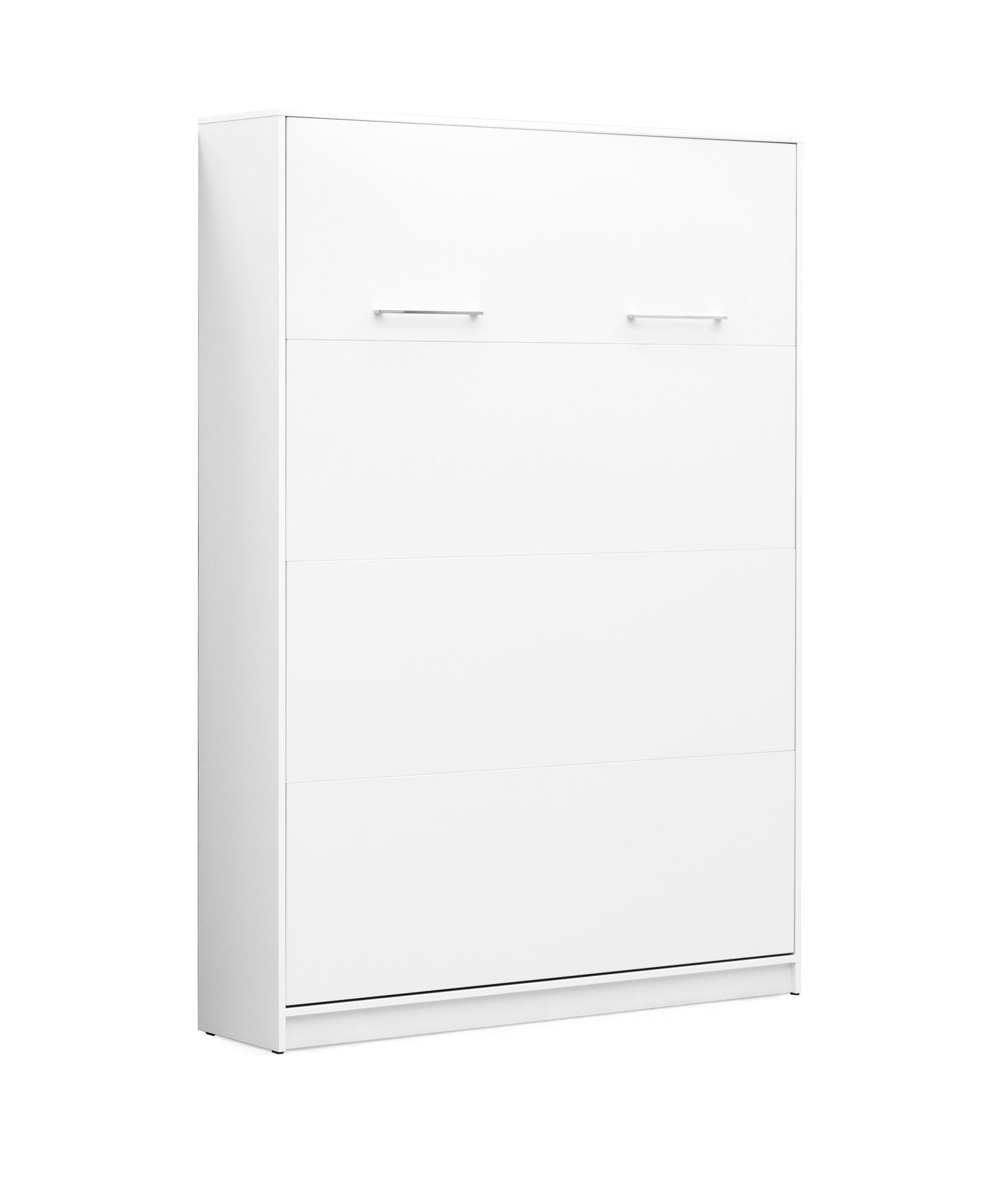 Customizable Murphy Bed Basic Vertical Furniture Set White Matt 90, 120, 140 x 200 cm