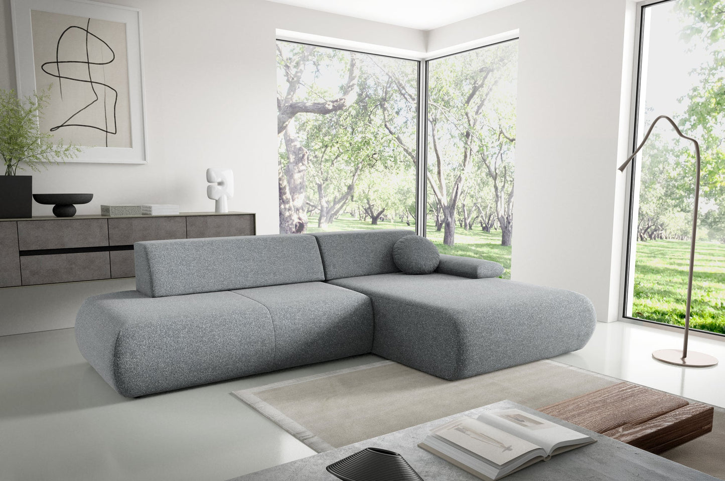Lask PUENTE Corner Sofa Bed – 286 x 173.5 cm – Left or Right Configuration