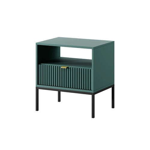 Nova Nightstand Labrador Green - Modern Elegance for Your Bedroom