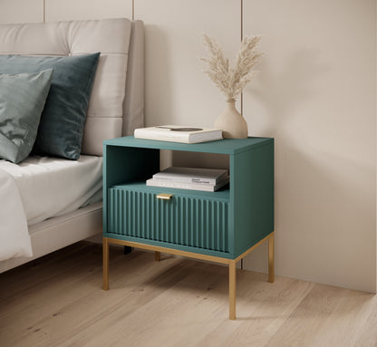 Nova Nightstand Labrador Green - Modern Elegance for Your Bedroom
