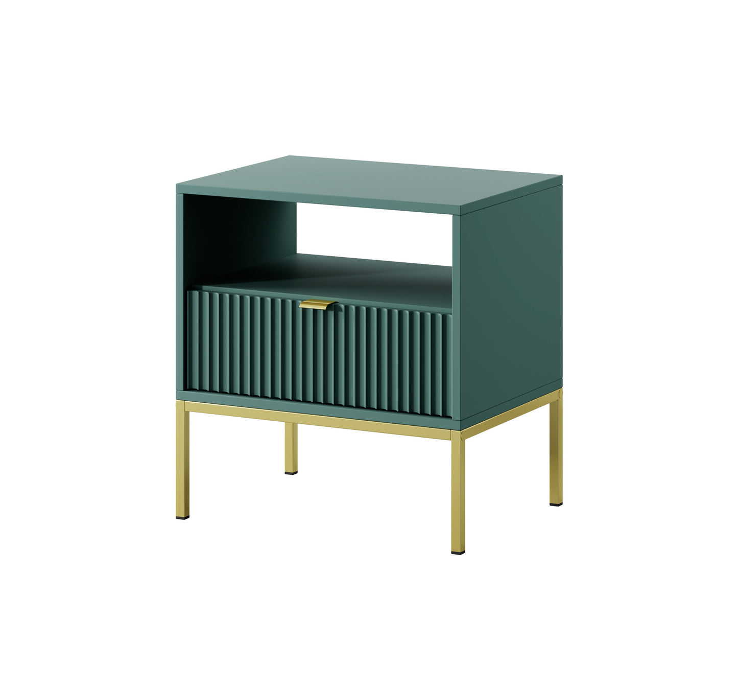 Nova Nightstand Labrador Green - Modern Elegance for Your Bedroom