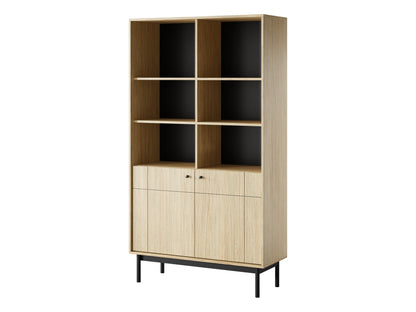 PI Japandi R104 Bookcase Oak Linea