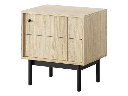 PI Japandi S54 Nightstand in Oak Linea