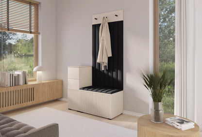 PK Rayo 9 Hallway Wardrobe - Upholstered Panels in Various Colours