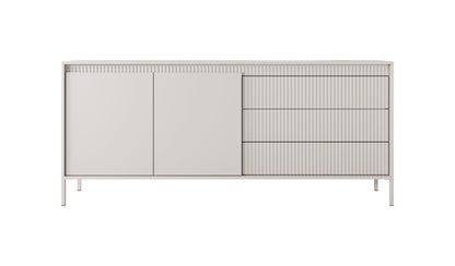 Lask Senso – Sideboard 187 cm Beige (2 Doors, 3 Drawers)