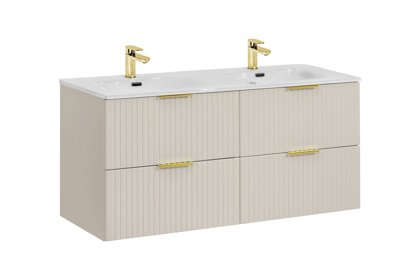 Adel Cashmere Bathroom Set with High Cabinet 120 cm Sky SET-ADC