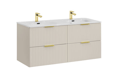 Adel Cashmere Bathroom Set with High Cabinet 120 cm Sky SET-ADC