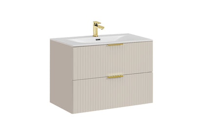 Adel Cashmere Bathroom Set with High Cabinet 80 cm Sky SSET-ADC