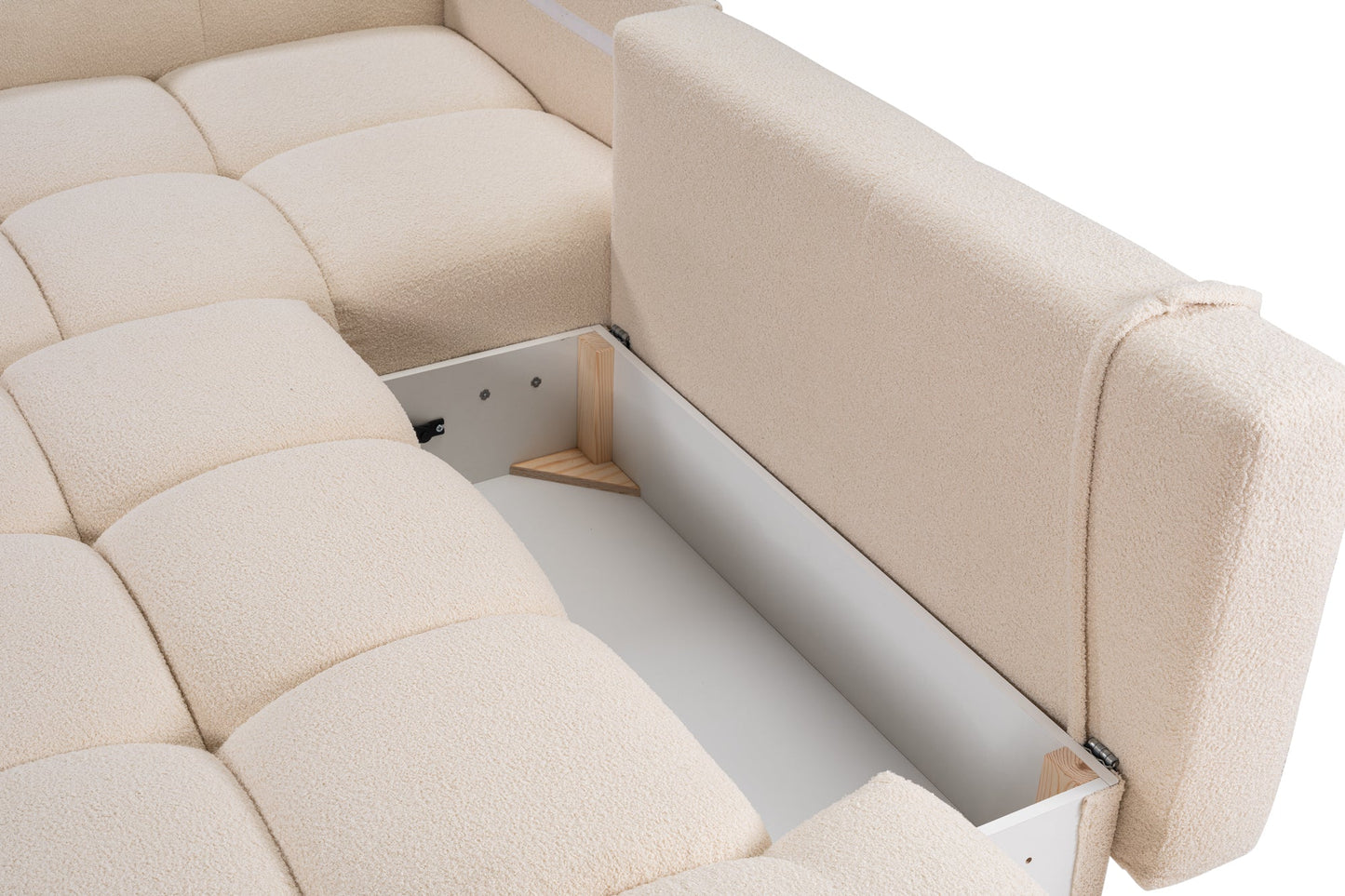 Lask SOHO Corner Sofa Bed with Storage – 286 x 177 cm – Left or Right Configuration