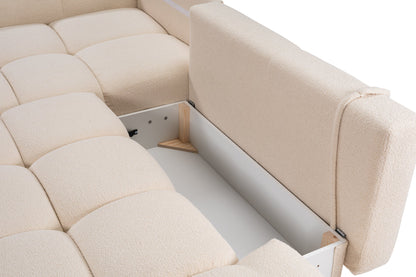 Lask SOHO Corner Sofa Bed with Storage – 286 x 177 cm – Left or Right Configuration